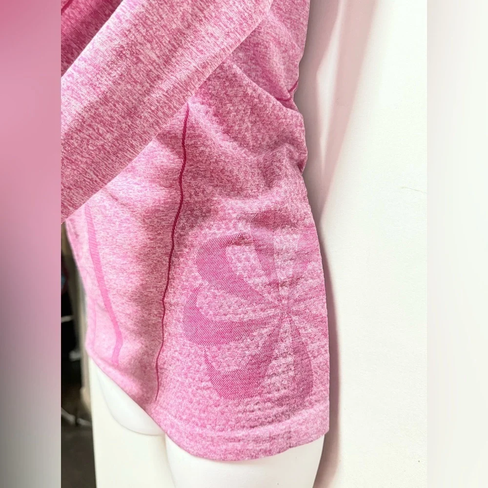 Nike Dri Fit Women's Heathered Pink Long Sleeve Tee Size S